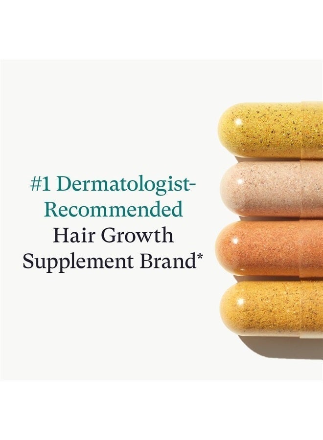 NUTRAFOL مكملات نمو الشعر للنساء من نوترافول، للأعمار 45 وما فوق، مكمل شعر مثبت سريرياً لشعر أكثر كثافة وغطاء لفروة الرأس، موصى به من قبل أطباء الجلد - إمداد لمدة شهر، عبوة إعادة تعبئة واحدة - Image 4